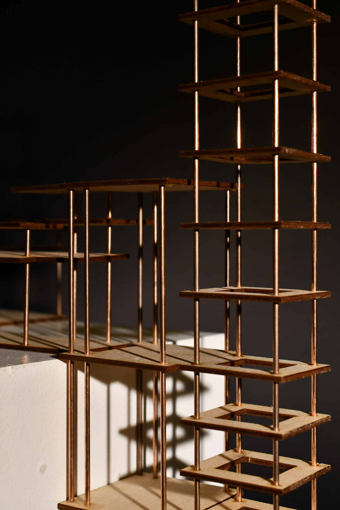 Ideogram study model in wood